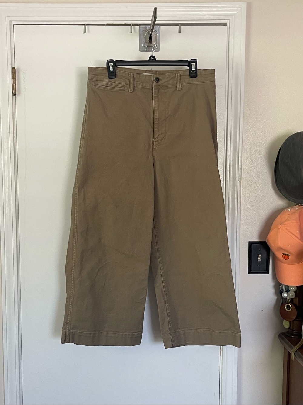Madewell High Rise Wide Leg Cropped Pants
